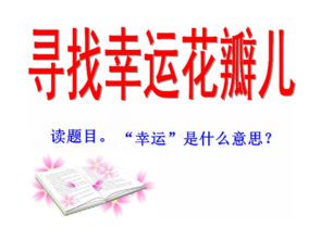 幸运之一:探寻生活中的微妙馈赠
