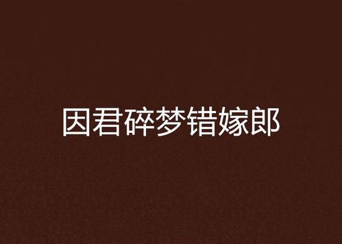 错嫁君:一段阴差阳错的姻缘